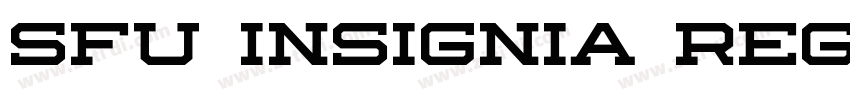 SFU Insignia Regular字体转换